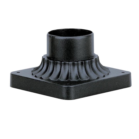 Westinghouse Fixture Accessory Outdoor PedistalMount Fluted, Textured Black Cast Alum 6790100
